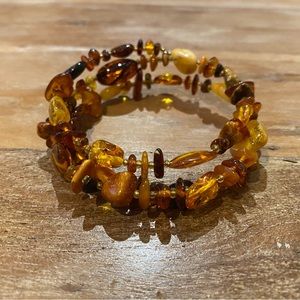 Amber stone bracelet